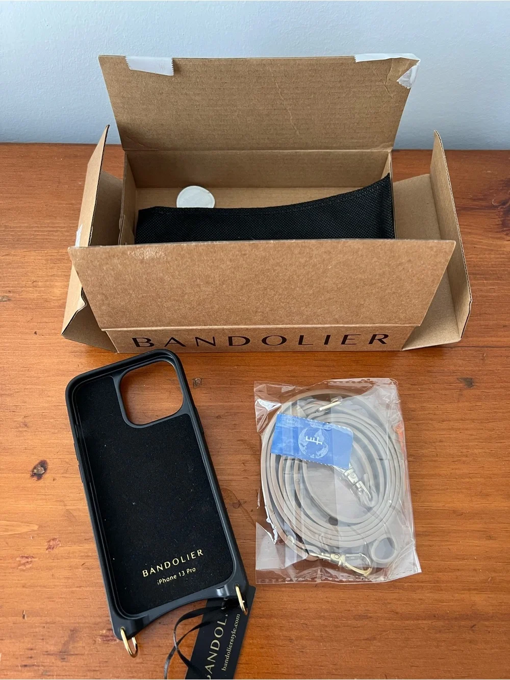 Bandolier Leather Crossbody Phone Case for IPhone 13 Pro New